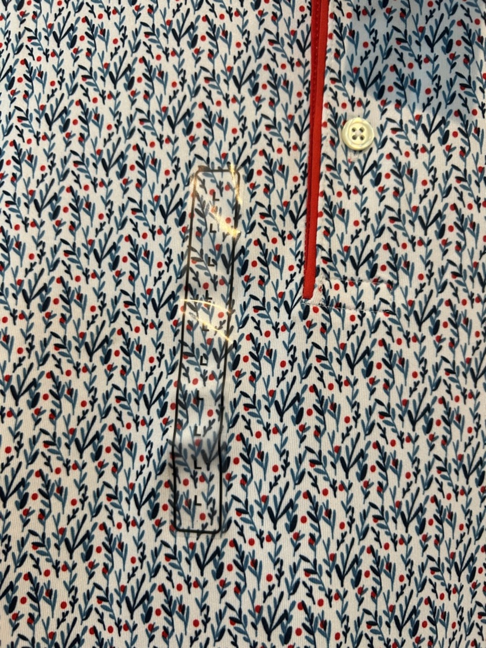Puma White/Navy/Red Cloudspin Branch Polo - Picture 8 of 8